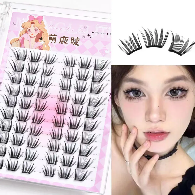 10rows Foxes Style Anime False Eyelashes Natural Curling 8-13mm Spiky Cluster Segmented Eyelash Extensions For Beauty Eye Makeup — image 12
