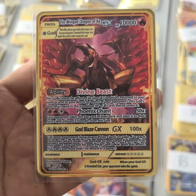 10000HP Charizard Vmax Pokemon การ์ดโลหะการ์ดภาษาอังกฤษ Arceus GX Vstar V Golden Limited เด็กของขวัญเกม Battle Collection การ์ด