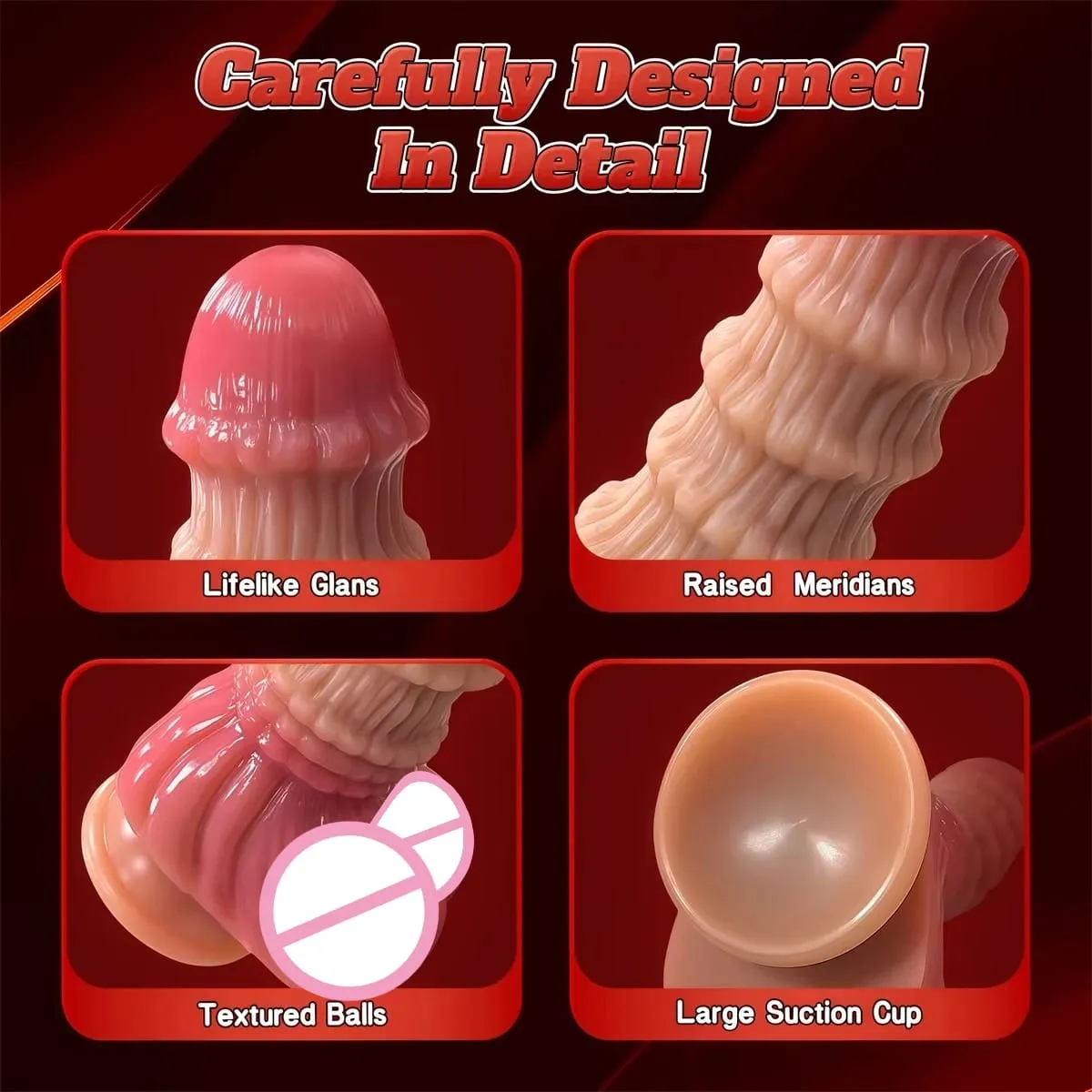 Knot Dildo Silicone Penis G-spot Stimulation Monster Dildo Anal Plug for Women Dragon Dildos Prostate Massager Female Sex Toys — image 4