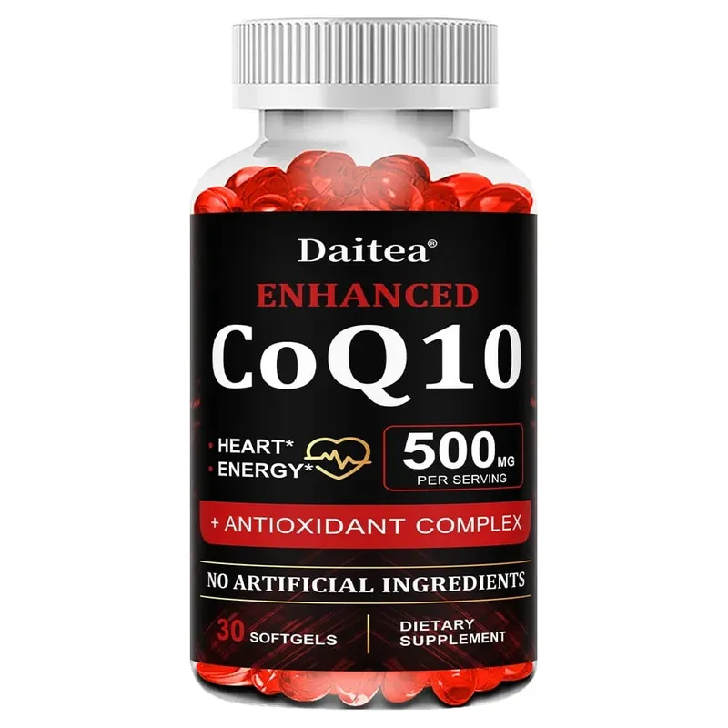 High Absorption CoQ10 500MG - for Heart Health&Energy Production - Enhanced CoQ10 Nutritional Supplements with Coenzyme Q10 — image 8