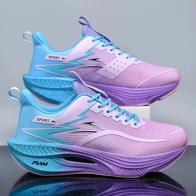 Marathon Men Sports Running Shoes Carbon Board Air Cushion Breathable Lightweight Women's Comfortable Athletic Nonskid Sneakers — image 5
