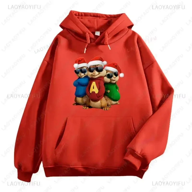 Hoodie Anime Alvin And The Chipmunks Sweater Uniseks Pakaian Jalanan Kasual Motif Huruf A Ramah Lingkungan Promo