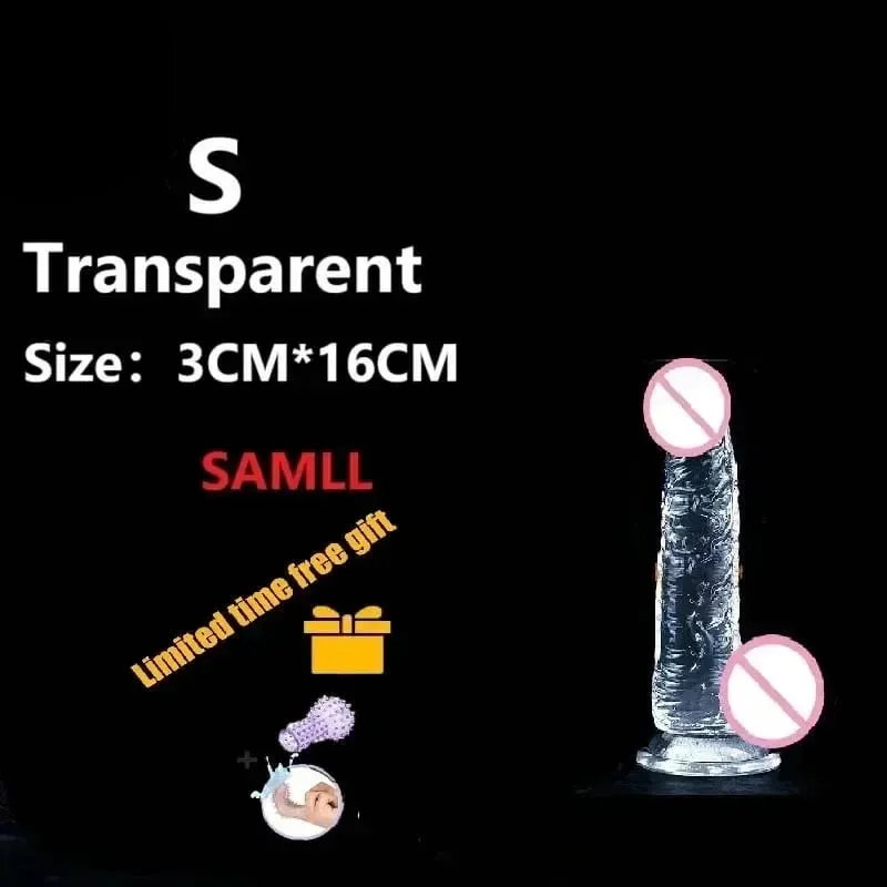 Transparent Realistic Dildo Strong Suction Cup Adult Sex Toys for Women Gay Anal Masturbation Realistic Dick Sex Toys Big Dick18 — image 12