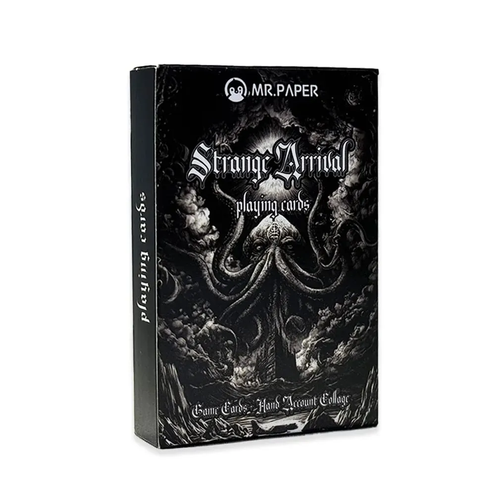55pcs Mythos Playing Cards Strange Arrival Poker Gothic Horror Skull Octopus Board Game Card for Magic Tricks Collection Gift