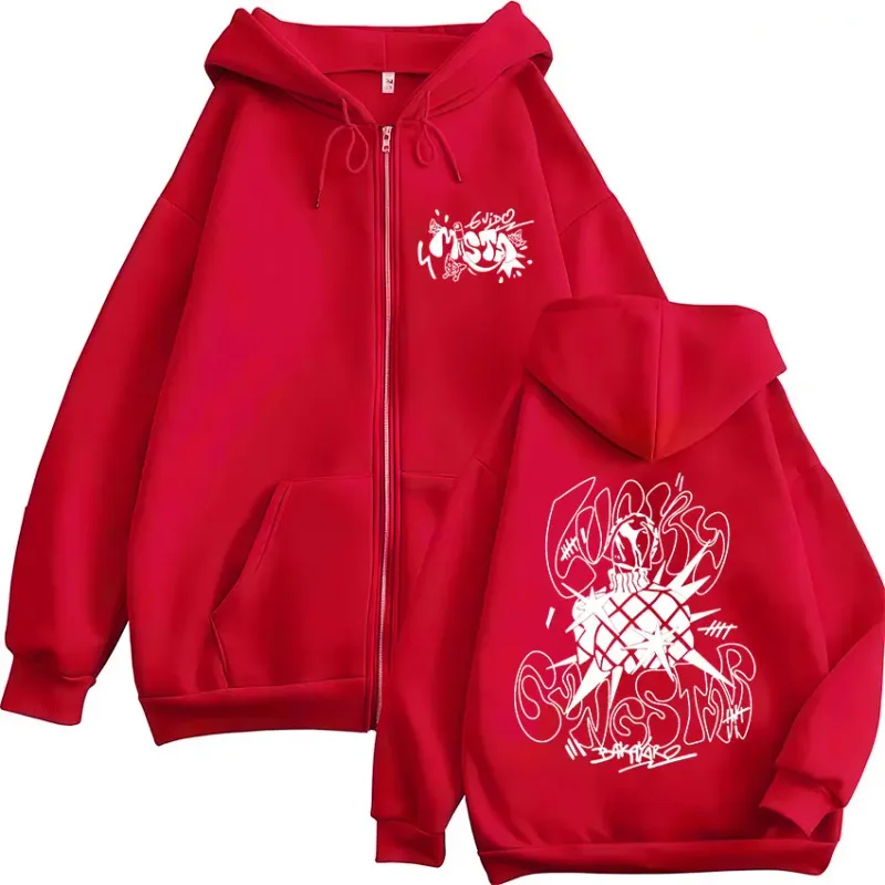 Anime Jojo Bizarre Adventure Guīdo Mista Zipper Hoodies Men's Women Zip Up Hooded Sweatshirts Fashion Jackets Coats Streetwear — image 3