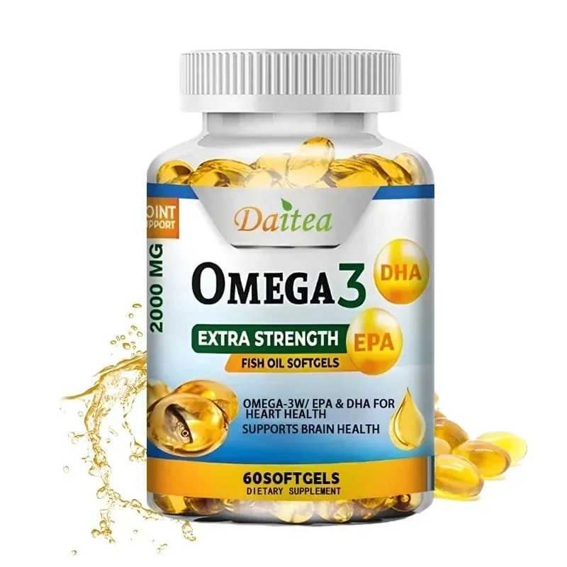 Omega 3 Fish Oil 2000mg Softgels with EPA & DHA Supports Heart Brain Joint & Eye Health Boosts Nerve Function & Immunity — image 10