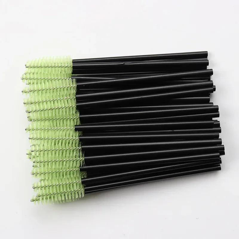 100pc Disposable Eyelash Brush Hollow Eyebrow Comb Lash Extension Makeup Brushes Mascara Stick Applicator Microbrush Beauty Tool