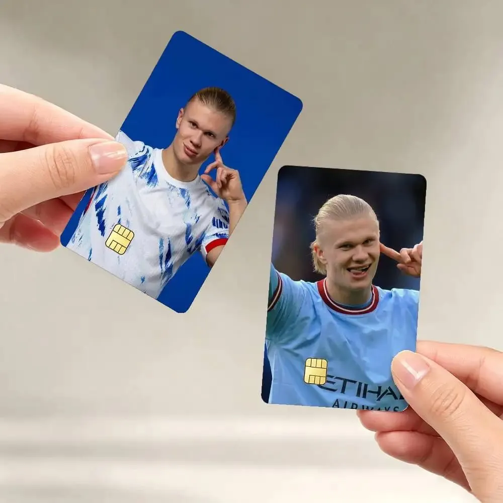 Football Star E-Erling H-Haaland Sticker Film Tape Skin for Credit Card Debit Card Waterproof Stickers — image 1