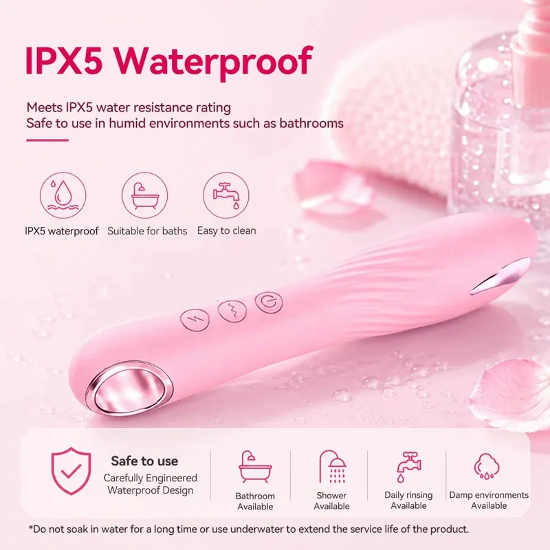 16 Mga Mode ng Electric Pulse Vibrator para sa Babae G Spot Clit Stimulator Vaginal Massage Vibrating Dildo Tahimik na Sex Adult Toy — image 2