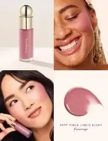 Raro set per il trucco di bellezza Punti salienti liquidi Rimane umido e non si secca Blush Crema Lustrous Moist Nature Liquid Blush