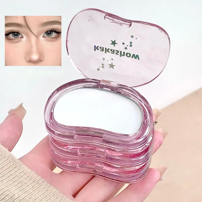 Matte Highlighter Powder Eyeshadow Palette White Long Lasting Natural 3D Brightening Eye Makeup Palette Brighten Face High Gloss — image 6
