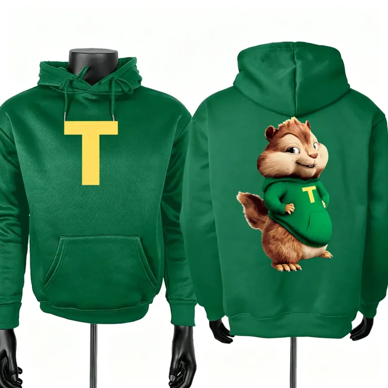 Alvin and The Chipmunks 2026 Fashion Unisex Casual Sportswear Men's Hoody Alvin Chipmunk Halloween Costume Women's Pullover Tops — image 6