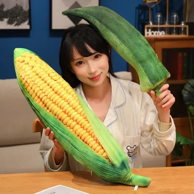 Kawaii Soft Vegetable Pillow Realistic Details Simulation Vegetable Stuffed Creative Accent Cozy Veggie Cozy Home