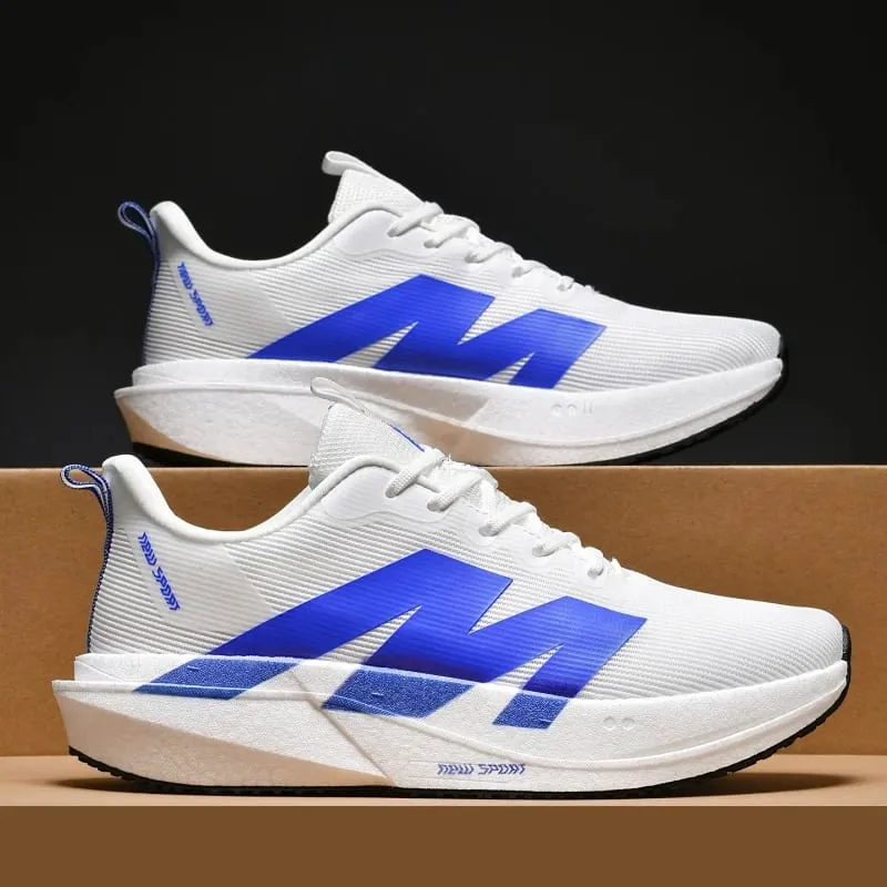 Men Women Running Shoes Marathon Air Cushion Breathable Lightweight Comfortable Sports Outdoor Athletic Sneakers Carbon Plate — image 3