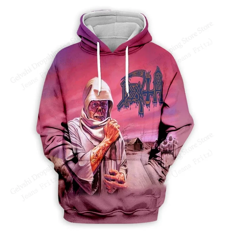 Death Band Album 2027 3d Print Hoodie Men Women Fashion Rock Hoodie Sweatshirt Outwear Coat Men Hoodie Winter Clothes Sportwear