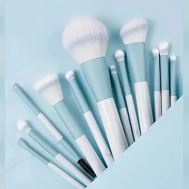 12pcs 전문 메이크업 브러쉬 세트 프리미엄 합성 파운데이션 컨실러 파우더 아이 섀도우 블러쉬 브러쉬 위생 미용 도구 — image 4