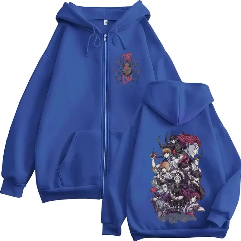 Anime Hunter X Hunter Spider Phantom Troupe Zipper Hoodies Men's Zip Up Hooded Sweatshirts Long Sleeves Pullovers Jacket Coats — image 6