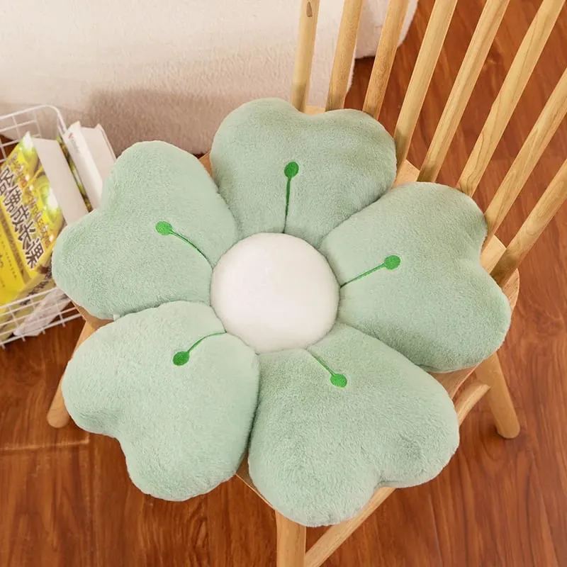 Plush Pillow Comfortable Daisy Flower Shaped - Cute Decorative Pad for Bed and Sofa Soft Polyester Fabric