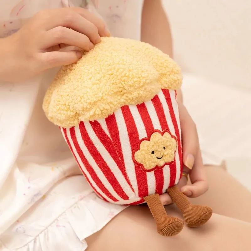 Humanoid Movie Film Snack Plush Toy Stuffed Cola popcorn 3D Glasses Movie Cardboard Small Decor Plushie Prop Gift — image 6
