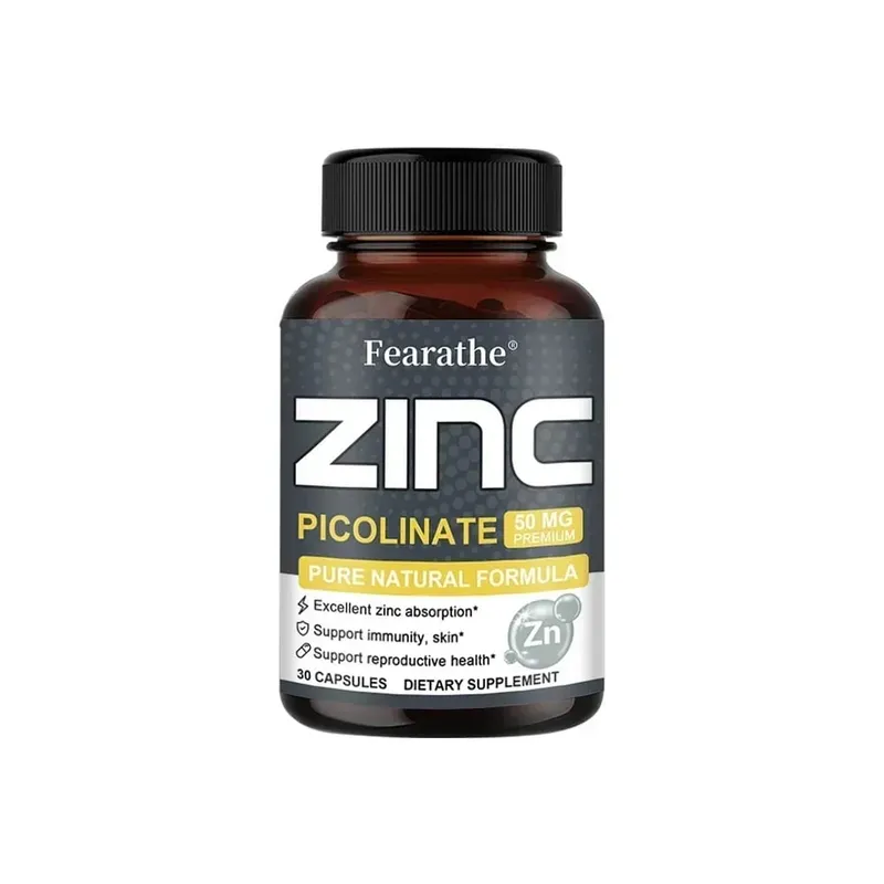 Zinc Capsules 50 Mg - เล็บและผิวหนังเสริมภูมิคุ้มกันต่อต้านอนุมูลอิสระตามธรรมชาติสำหรับทุกเพศ