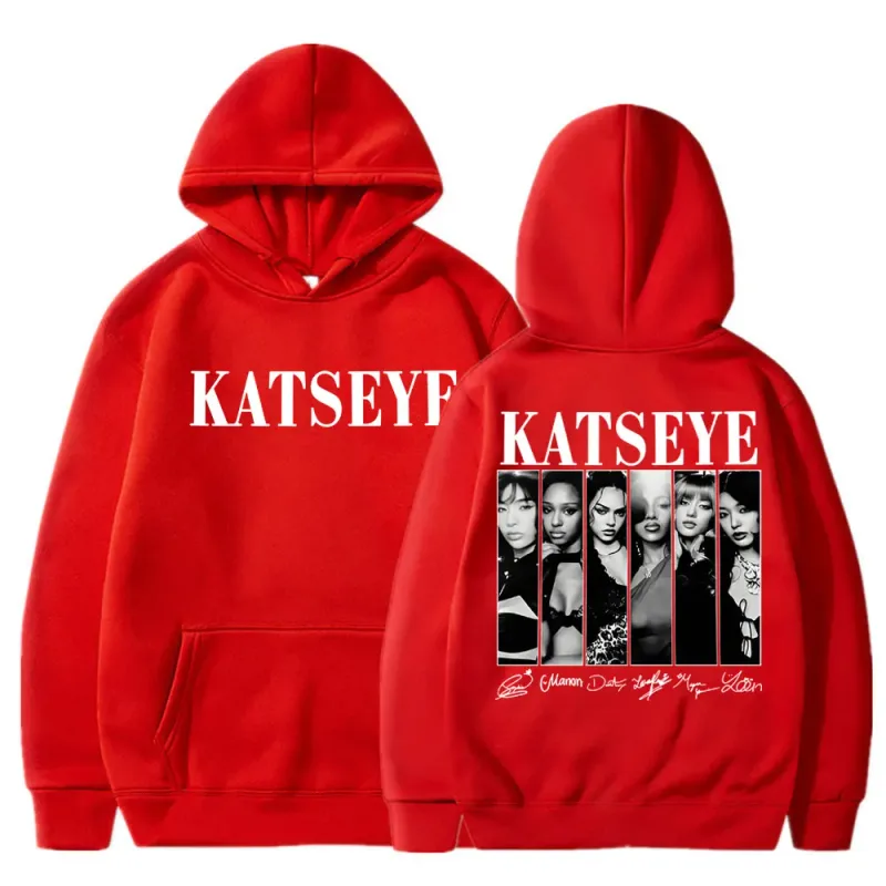 Limted Kpop Katseye Print Hoodies Vintage Trendy Men Women Y2k Hoody Sweatshirt Fleece Oversized Tracksuit Streetwear Fans Gifts — image 7