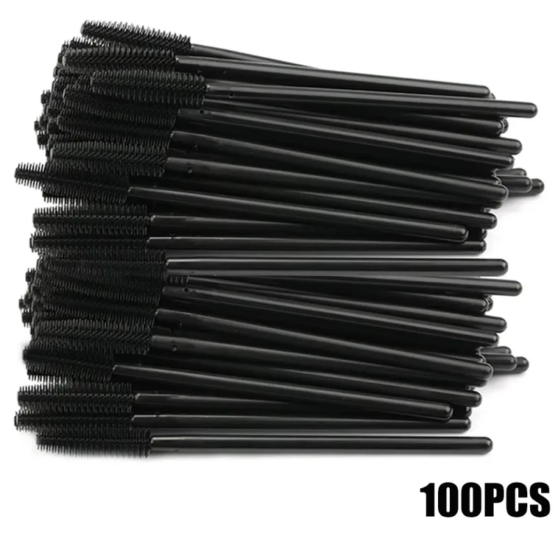 50/100pcs 속눈썹 브러쉬 실리콘 속눈썹 브러쉬 마스카라 완드 애플리케이터 여자 속눈썹 눈썹 화장품 메이크업 도구 — image 12