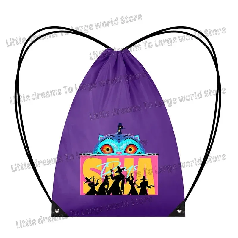 Anime Figure Drawstring Bag Portable Backpack Large Capacity Gym Sports Clothes Organizer Storage Pouch Bundle Pocket Women Gift