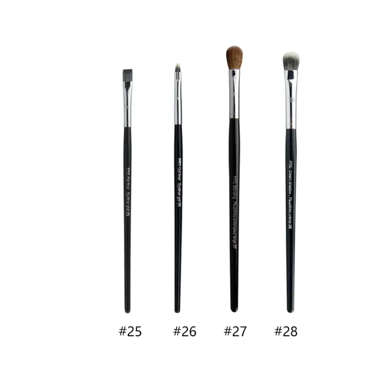 4pcs/set Pro Allover Eye Shadow Makeup Brushes Lip Brow Precision Concealer Blending Domed Crease Smudge Highlight Make Up Brush