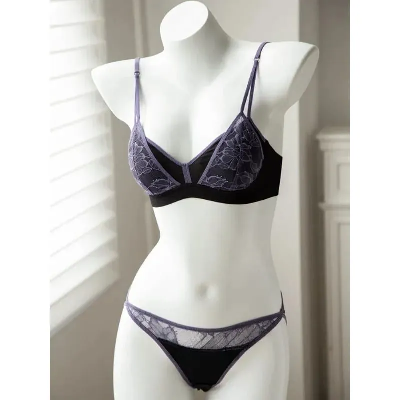 French Lace Bralette Wireless Unlined Sexy Sheer Demi Cup Lightweight Comfort Summer Lingerie Everyday Wear Small Bust Push Up — image 5