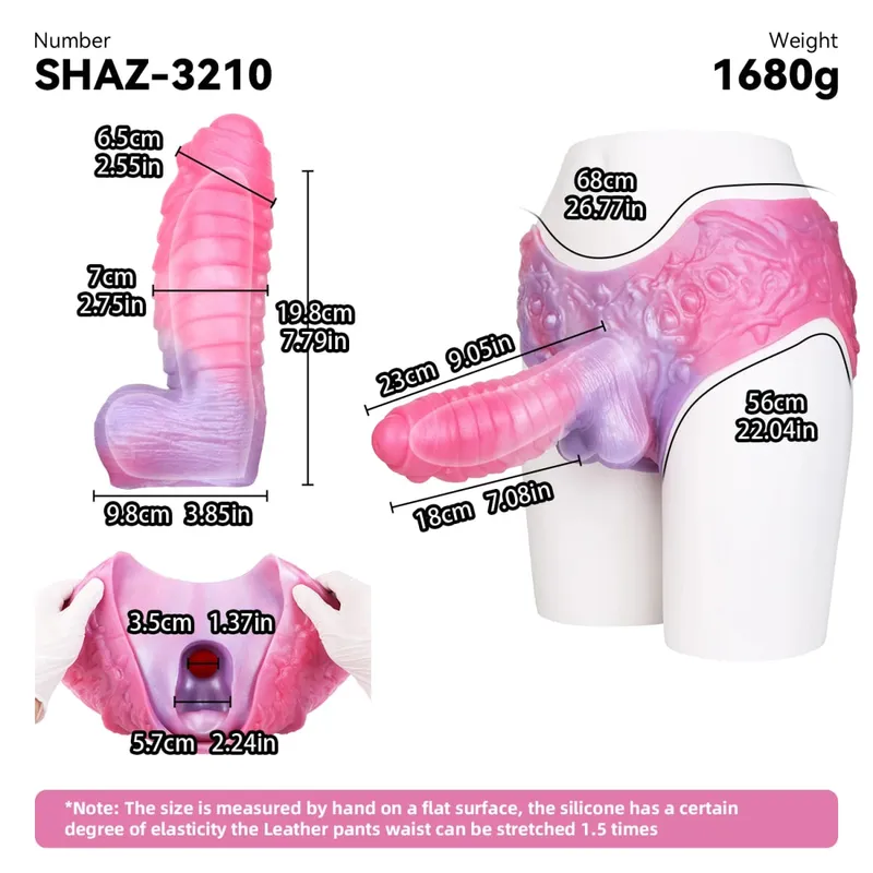 3D Horse Penis Shaped Wearable Cock Sleeve Gradient Color Skin-Friendly Liquid Silicone Adult Couple Intimate Sex Toys — image 22