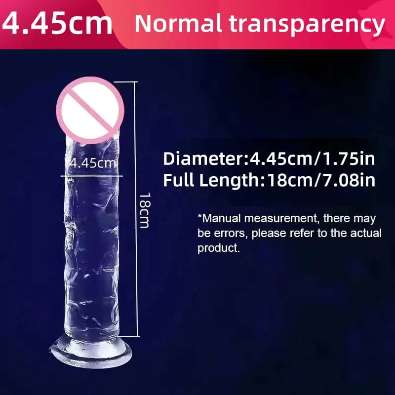 Transparent Big Dick 13 Sizes Realistic Jelly Dildo Women Gay Anal Sex Toys Soft Clitoris Vaginal Masturbators Penis Suction Cup — image 16