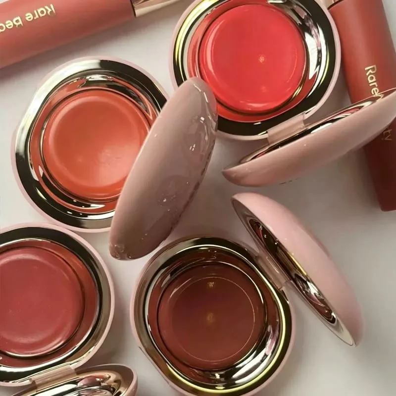 Raro set per il trucco di bellezza Punti salienti liquidi Rimane umido e non si secca Blush Crema Lustrous Moist Nature Liquid Blush