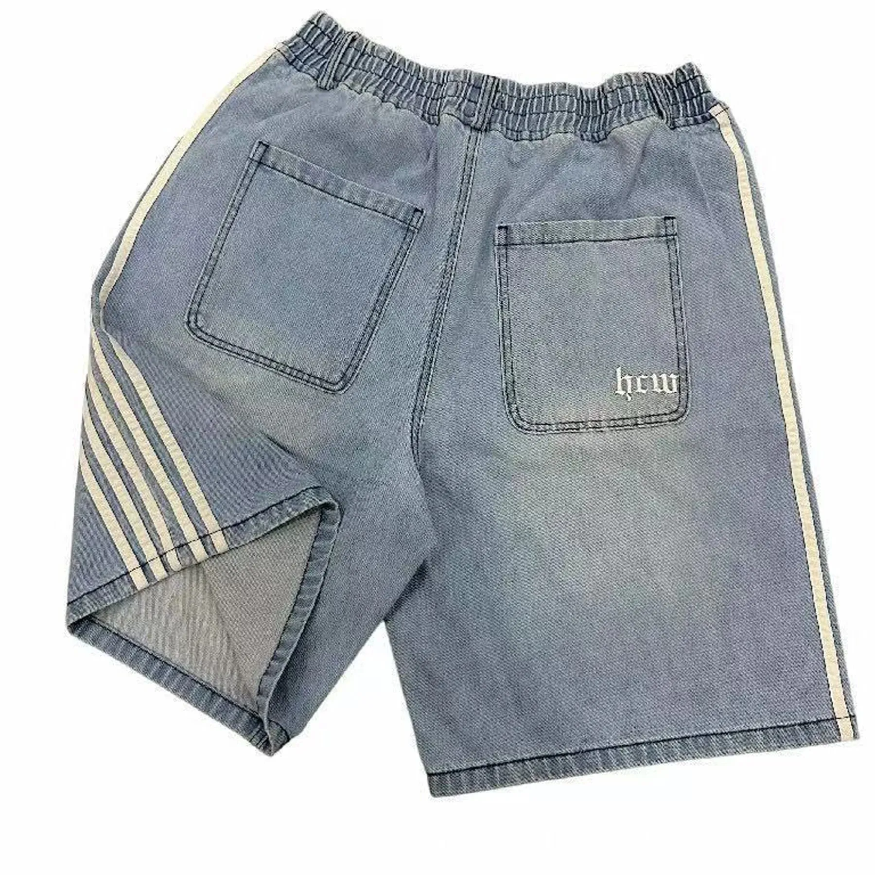 Y2K Striped Baggy Jeans Unisex Wide Leg Denim Pants Hip Hop Streetwear Casual High Quality Embroidered Jeans For Men Women — image 8