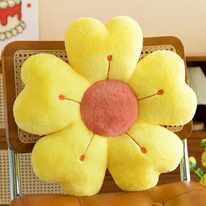 Soft Plush Flower-Shaped Plush Throw Pillow - Comfortable and Cute Mattress and Sofa Decor Cushion Chair Cushion Floor Cushion — image 10