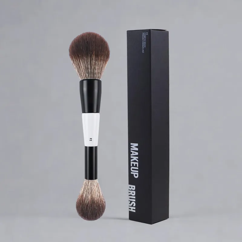 F4 Dual-head Contour Blush F2 Powder Brush F3 Highlight Soft Synthetic Hair Makeup Brushes Blusher Highlighter Cosmetic Brushes