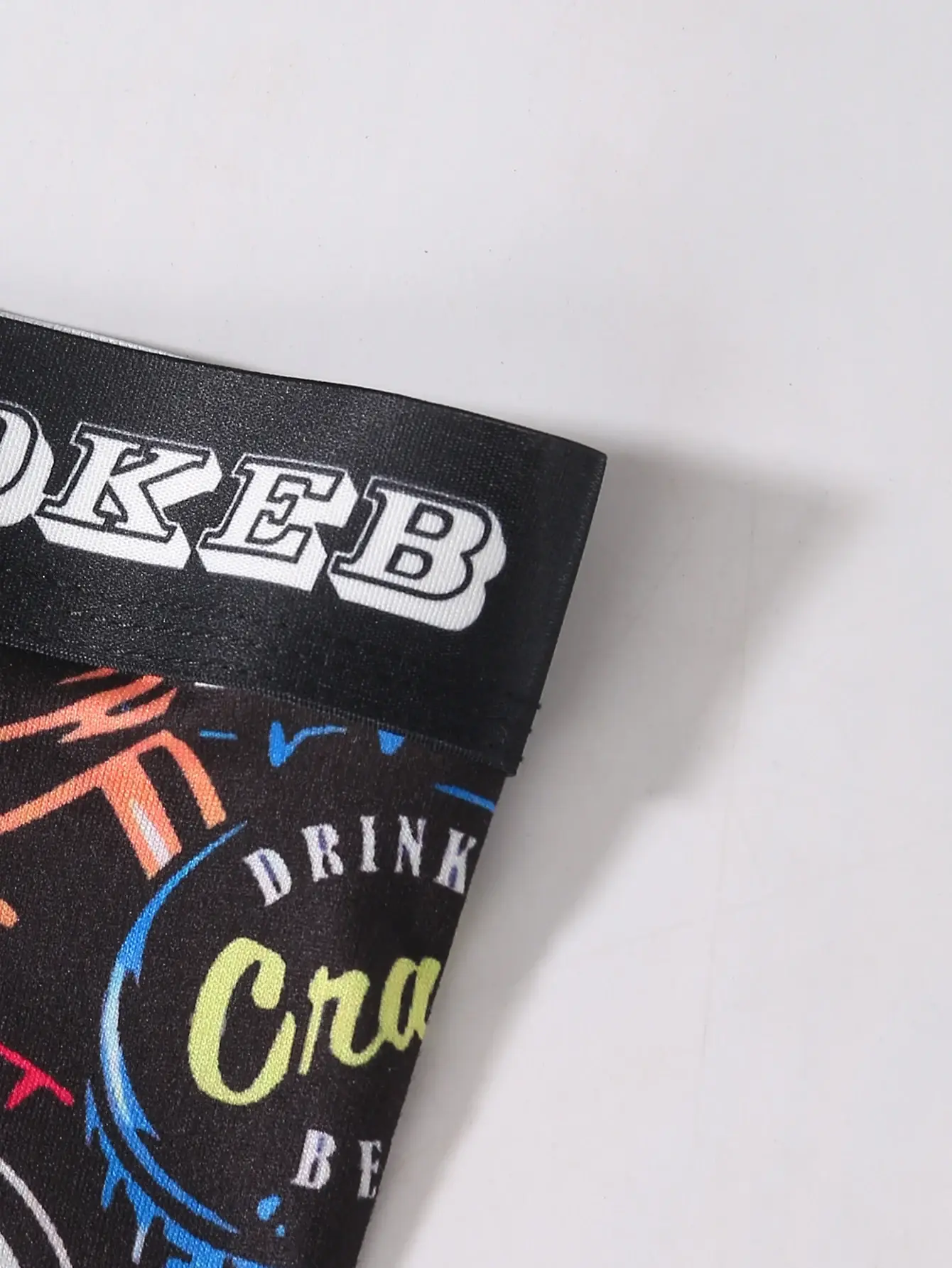 Tiodelade långa boxershortor med graffitimönster för män, ventilerande och bekväma långa boxershortor med hög elasticitet, boxning