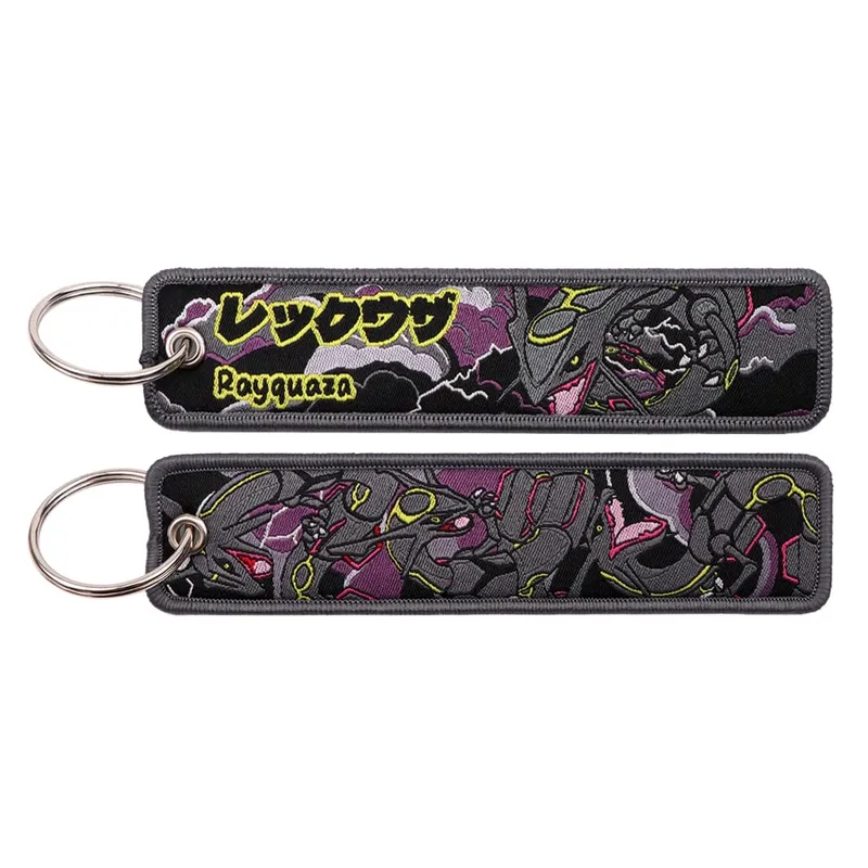 Pokémon Anime Elf Monsters Keychain for Cars Backpack Key Holders Embroidery Keyrings Key Tag Jet Tag Accessories Gifts 1pcs — image 11