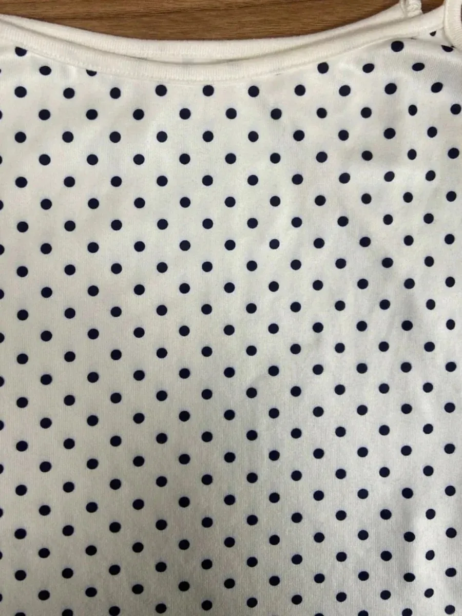 Women Polka Dot Camisole Tank Top Summer Casual Slim Fit Sleeveless White Basic Y2K Crop Top — image 4