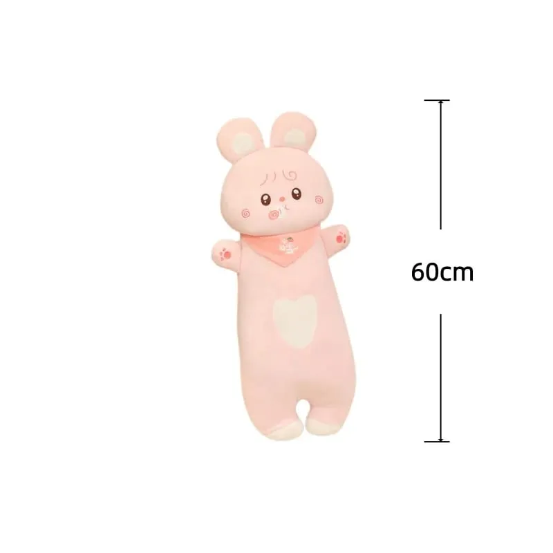 Aninimal Plush Pillow 60/80cm Rabbit Pig Bear Stuffed Cushion Kawaii Home Decor Toys Accompany Sleep Toy Birthday Surprise Gift — image 11