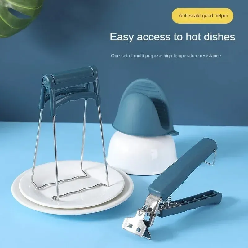 Heat Resistant Kitchen Bowl Tongs Non Slip Pot Lifter Clip for Instant Pot Air Fryer Microwave Steaming Dishes Home Cookware Use — image 4