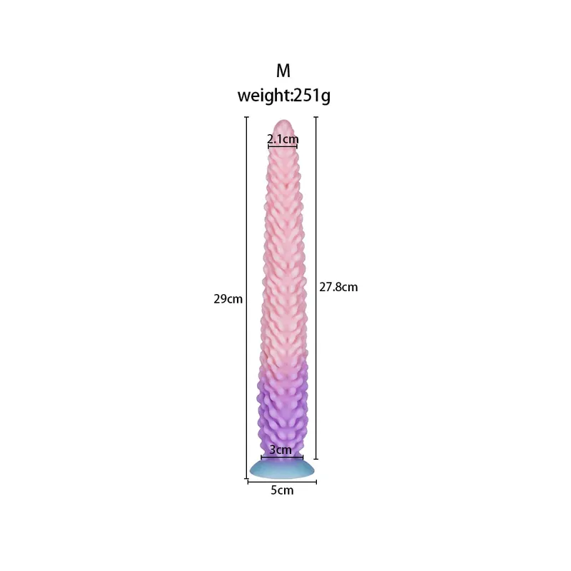 Huge Long Buttplug Monster Tentacle Silicone Anal Plug Dildo with Strong Suction Cup Clitoris Vagina Stimulation Adult Sex Toys