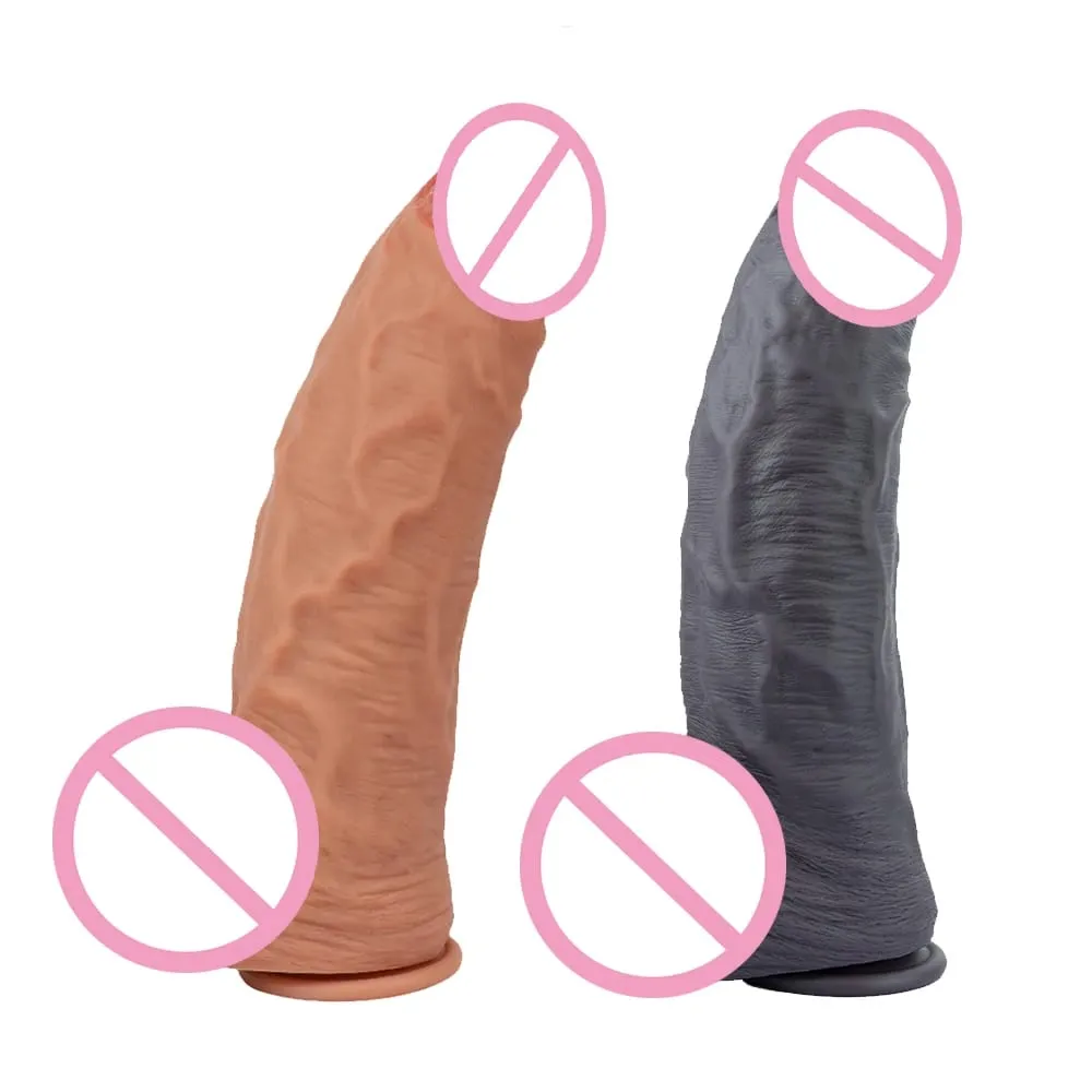 Super Big Skin Dildo Penis Prostate Massager Strap-on Silicone Realistic Anal Plug Masturbator Sexy Adult Huge Dildos Sex Toys — image 1