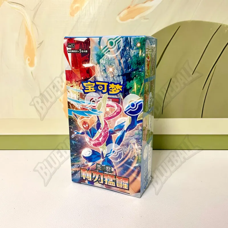 Оригинальный пакет с драгоценными камнями Pokemon Scarlet Violet Vol6, тонкая коробка TCG, коллекционные боевые коллекционные карточки, упрощенная китайская версия, игрушки в подарок — image 3