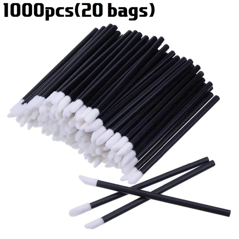 Pukal 50/500/2000Pcs Berus Bibir Aplikator Profesional Borong Tongkat Gincu Wanita Berus Gloss Bibir Aksesori Alat Solek