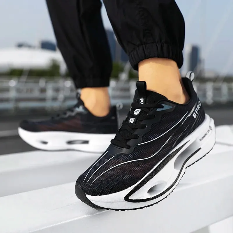 Men's Sports Shoes Carbon Plate Running Shoes Male Marathon Sneakers Racing Shock-absorbing Athletics Training Shoes for Women — image 6