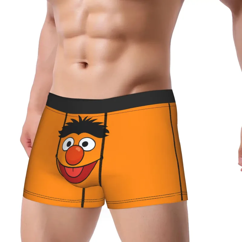 S-Sesames Streets Tango Elmo & Grover Underwear Men Shorts Briefs Funny Boxershorts Quality Customs Oversize Panties — image 2