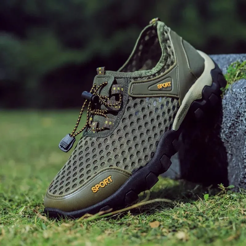 Men Casual Footwear Spring Summer Breathable Mesh Sneakers Outdoor Beach Swim Walking Shoes Lightweight Sport Running Shoes — image 6
