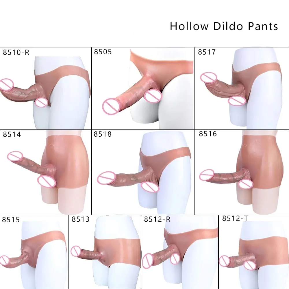 Strap-On Lifelike Penis Cover насадка на член Large Hollow DildoPants Intimate Adult Sex Toy for Couples Sex — image 3