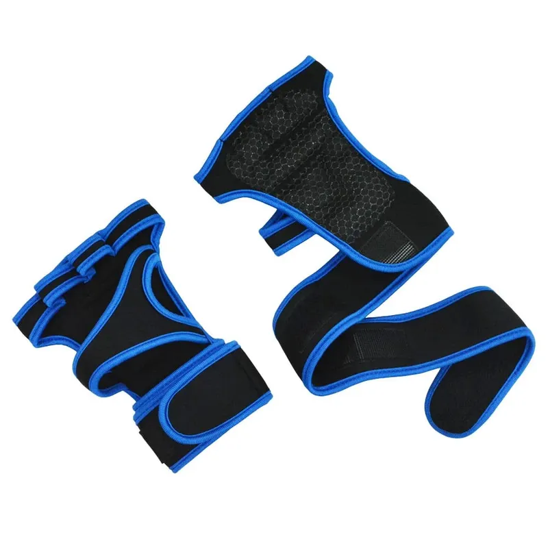 2PCS Training Sport Gloves for Men Women Workout Gloves Fitness Body Building Weightlifting Gym Hand Wrist Palm Protector Gloves — image 4
