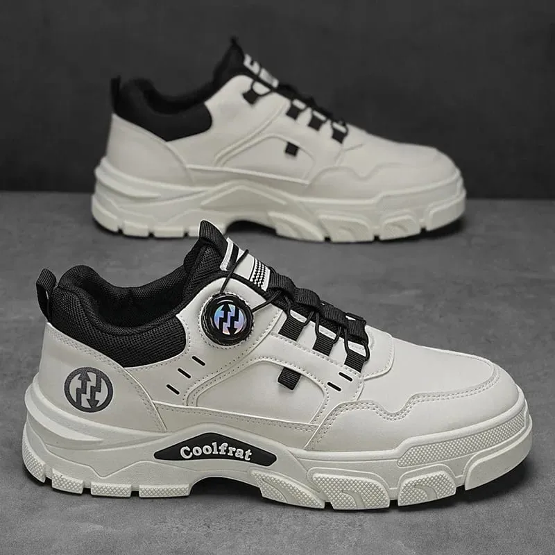 New Men's Shoes Low-top Rotating Buckle Sports Casual Trendy Outdoor Waterproof Work Shoes EVA Sole Rubber Zapatillas Hombre — image 5